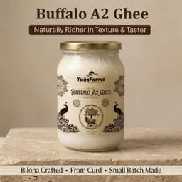 Pure Buffalo Ghee | Traditional Bilona Method | Hand-Churned Desi Ghee Glass Jar
