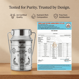 Sahiwal Cow A2 Ghee - Made From Curd (2 Ltr - Steel Dolchi) 2