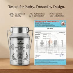 A2 Sahiwal Cow Ghee 2L Dolchi | Traditional Bilona Method | Pure Desi Ghee Stainless Steel